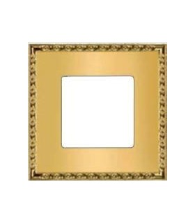 Рамка на 1 пост гор/верт FEDE TOLEDO, real gold FD01211OR