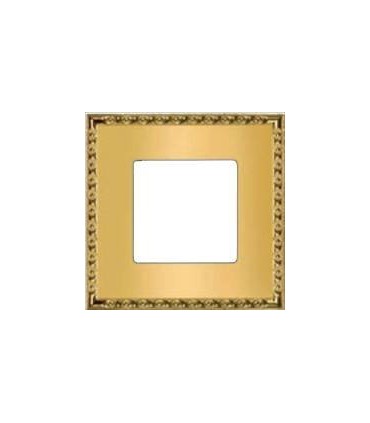 Рамка на 1 пост гор/верт FEDE TOLEDO, real gold FD01211OR