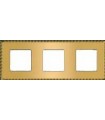 Рамка на 3 поста гор/верт FEDE TOLEDO, real gold FD01213OR