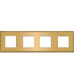 Рамка на 4 поста гор/верт FEDE TOLEDO, real gold FD01214OR