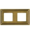 Рамка на 2 поста гор/верт FEDE SEVILLA, bright patina FD01232PB