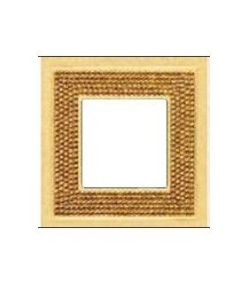 Рамка на 1 пост гор/верт FEDE Crystal De Luxe Art, real gold FD01291OR