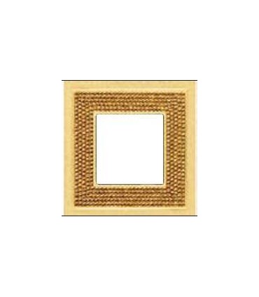 Рамка на 1 пост гор/верт FEDE Crystal De Luxe Art, real gold FD01291OR