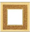 Рамка на 1 пост гор/верт FEDE Crystal De Luxe Art, real gold FD01291OR