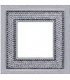 Рамка на 1 пост гор/верт FEDE Crystal De Luxe Art, bright chrome FD01291CB