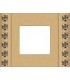 Рамка на 1 пост гор/верт FEDE Crystal De Luxe Decor, с кристаллами, real gold FD01281OR