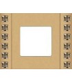 Рамка на 1 пост гор/верт FEDE Crystal De Luxe Decor, с кристаллами, real gold FD01281OR