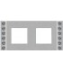 Рамка на 2 поста гор/верт FEDE Crystal De Luxe Decor, с кристаллами, bright chrome FD01282CB