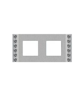 Рамка на 2 поста гор/верт FEDE Crystal De Luxe Decor, с кристаллами, bright chrome FD01282CB