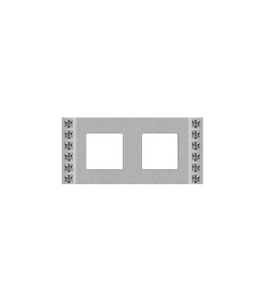 Рамка на 2 поста гор/верт FEDE Crystal De Luxe Decor, с кристаллами, bright chrome FD01282CB