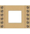 Рамка на 1 пост гор/верт FEDE Crystal De Luxe Sand, с кристаллами, real gold FD01261OR