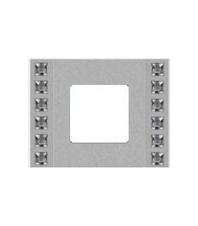 Рамка на 1 пост гор/верт FEDE Crystal De Luxe Sand, с кристаллами, bright chrome FD01261CB