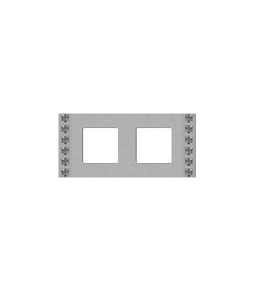 Рамка на 2 поста гор/верт FEDE Crystal De Luxe Sand, с кристаллами, bright chrome FD01262CB