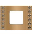 Рамка на 1 пост гор/верт FEDE Crystal De Luxe Velvet, с кристаллами, real gold FD01271OR