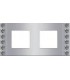 Рамка на 2 поста гор/верт FEDE Crystal De Luxe Velvet, с кристаллами, bright chrome FD01272CB
