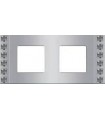 Рамка на 2 поста гор/верт FEDE Crystal De Luxe Velvet, с кристаллами, bright chrome FD01272CB