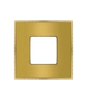 Рамка на 1 пост FEDE BELLE EPOQUE METAL GOLD, bright gold + bright gold FD01431OBOB