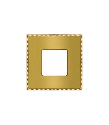 Рамка на 1 пост FEDE BELLE EPOQUE METAL GOLD, bright gold + bright gold FD01431OBOB