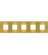 Рамка на 5 постов гор/верт FEDE BELLE EPOQUE METAL GOLD, bright gold + bright gold FD01435OBOB