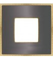 Рамка на 1 пост FEDE BELLE EPOQUE METAL GOLD, graphite + bright gold FD01431GROB