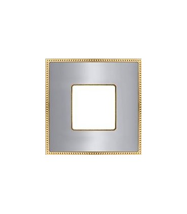 Рамка на 1 пост FEDE BELLE EPOQUE METAL GOLD, bright chrome + bright gold FD01431CBOB