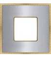 Рамка на 1 пост FEDE BELLE EPOQUE METAL GOLD, bright chrome + bright gold FD01431CBOB