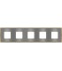 Рамка на 5 постов гор/верт FEDE BELLE EPOQUE METAL GOLD, bright chrome + bright gold FD01435CBOB