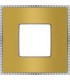 Рамка на 1 пост гор/верт FEDE BELLE EPOQUE METAL CHROME, bright gold + bright chrome FD01431OBCB