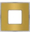Рамка на 1 пост гор/верт FEDE BELLE EPOQUE METAL CHROME, bright gold + bright chrome FD01431OBCB