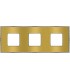 Рамка на 3 поста гор/верт FEDE BELLE EPOQUE METAL CHROME, bright gold + bright chrome FD01433OBCB