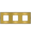 Рамка на 3 поста гор/верт FEDE BELLE EPOQUE METAL CHROME, bright gold + bright chrome FD01433OBCB