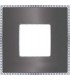 Рамка на 1 пост гор/верт FEDE BELLE EPOQUE METAL CHROME, graphite + bright chrome FD01431GRCB
