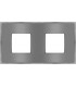 Рамка на 2 поста гор/верт FEDE BELLE EPOQUE METAL CHROME, bright chrome + bright chrome FD01432CBCB