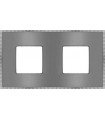 Рамка на 2 поста гор/верт FEDE BELLE EPOQUE METAL CHROME, bright chrome + bright chrome FD01432CBCB