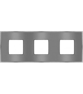 Рамка на 3 поста гор/верт FEDE BELLE EPOQUE METAL CHROME, bright chrome + bright chrome FD01433CBCB