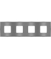 Рамка на 4 поста гор/верт FEDE BELLE EPOQUE METAL CHROME, bright chrome + bright chrome FD01434CBCB