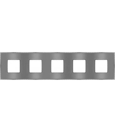 Рамка на 5 постов гор/верт FEDE BELLE EPOQUE METAL CHROME, bright chrome + bright chrome FD01435CBCB