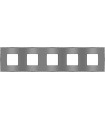 Рамка на 5 постов гор/верт FEDE BELLE EPOQUE METAL CHROME, bright chrome + bright chrome FD01435CBCB
