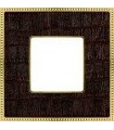Рамка на 1 пост гор/верт FEDE BELLE EPOQUE TAPESTRY, alicocobrown - bright gold FD01441AOB