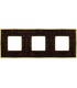 Рамка на 3 поста гор/верт FEDE BELLE EPOQUE TAPESTRY, alicocobrown - bright gold FD01443AOB