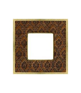 Рамка на 1 пост гор/верт FEDE BELLE EPOQUE TAPESTRY, decorbrass - bright gold FD01441DBOB