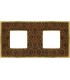 Рамка на 2 поста гор/верт FEDE BELLE EPOQUE TAPESTRY, decorbrass - bright gold FD01442DBOB