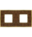 Рамка на 2 поста гор/верт FEDE BELLE EPOQUE TAPESTRY, decorbrass - bright gold FD01442DBOB