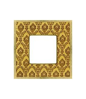 Рамка на 1 пост гор/верт FEDE BELLE EPOQUE TAPESTRY, decorgold - bright gold FD01441DGOB