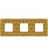 Рамка на 3 поста гор/верт FEDE BELLE EPOQUE TAPESTRY, decorgold - bright gold FD01443DGOB