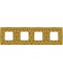 Рамка на 4 поста гор/верт FEDE BELLE EPOQUE TAPESTRY, decorgold - bright gold FD01444DGOB