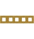 Рамка на 5 постов гор/верт FEDE BELLE EPOQUE TAPESTRY, decorgold - bright gold FD01445DGOB