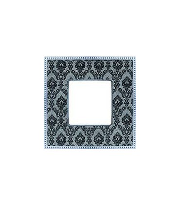 Рамка на 1 пост гор/верт FEDE BELLE EPOQUE TAPESTRY, decornoir - bright chrome FD01441DNCB