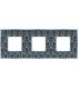 Рамка на 3 поста гор/верт FEDE BELLE EPOQUE TAPESTRY, decornoir - bright chrome FD01443DNCB