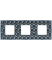 Рамка на 3 поста гор/верт FEDE BELLE EPOQUE TAPESTRY, decornoir - bright chrome FD01443DNCB